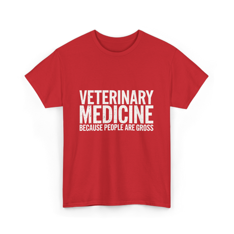 Veterinary Medicine People Veterinary T-Shirt - Red