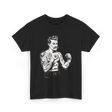 Vintage Boxing Champion Tattoo Fighter Art T-Shirt - Black