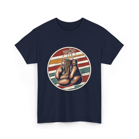 Vintage Boxing Gloves Boxer T-Shirt - Navy