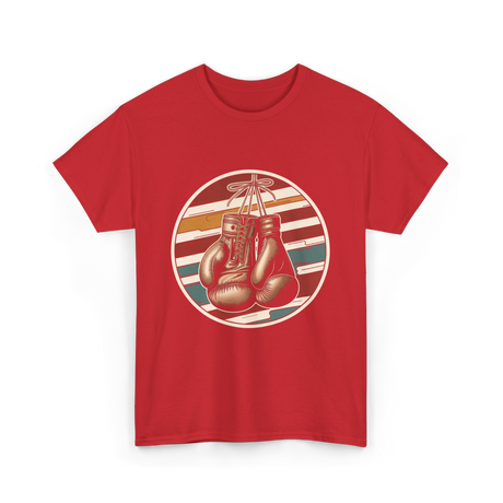Vintage Boxing Gloves Boxer T-Shirt - Red