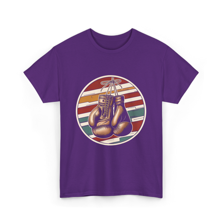 Vintage Boxing Gloves Boxer T-Shirt - Purple