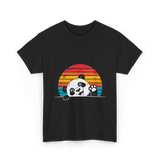 Vintage Panda T-Shirt - Black