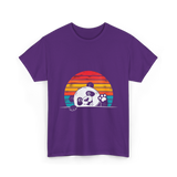 Vintage Panda T-Shirt - Purple