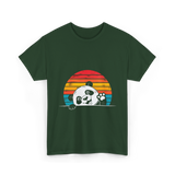 Vintage Panda T-Shirt - Forest Green