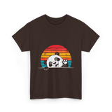 Vintage Panda T-Shirt - Dark Chocolate