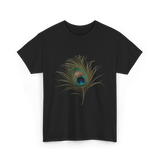 Vintage Peacock Feather Peacock T-Shirt - Black