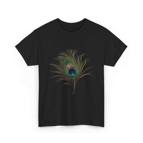 Vintage Peacock Feather Peacock T-Shirt - Black