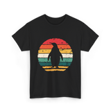 Vintage Penguins Sunset Penguins T-Shirt - Black