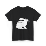 Vintage Rabbit Distressed Rabbit T-Shirt - Black