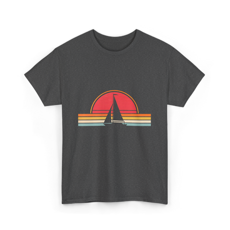 Vintage Sailing Boat Sailing T-Shirt - Dark Heather