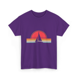 Vintage Sailing Boat Sailing T-Shirt - Purple