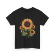 Vintage Sunflower T-Shirt - Black