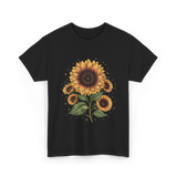 Vintage Sunflower T-Shirt - Black