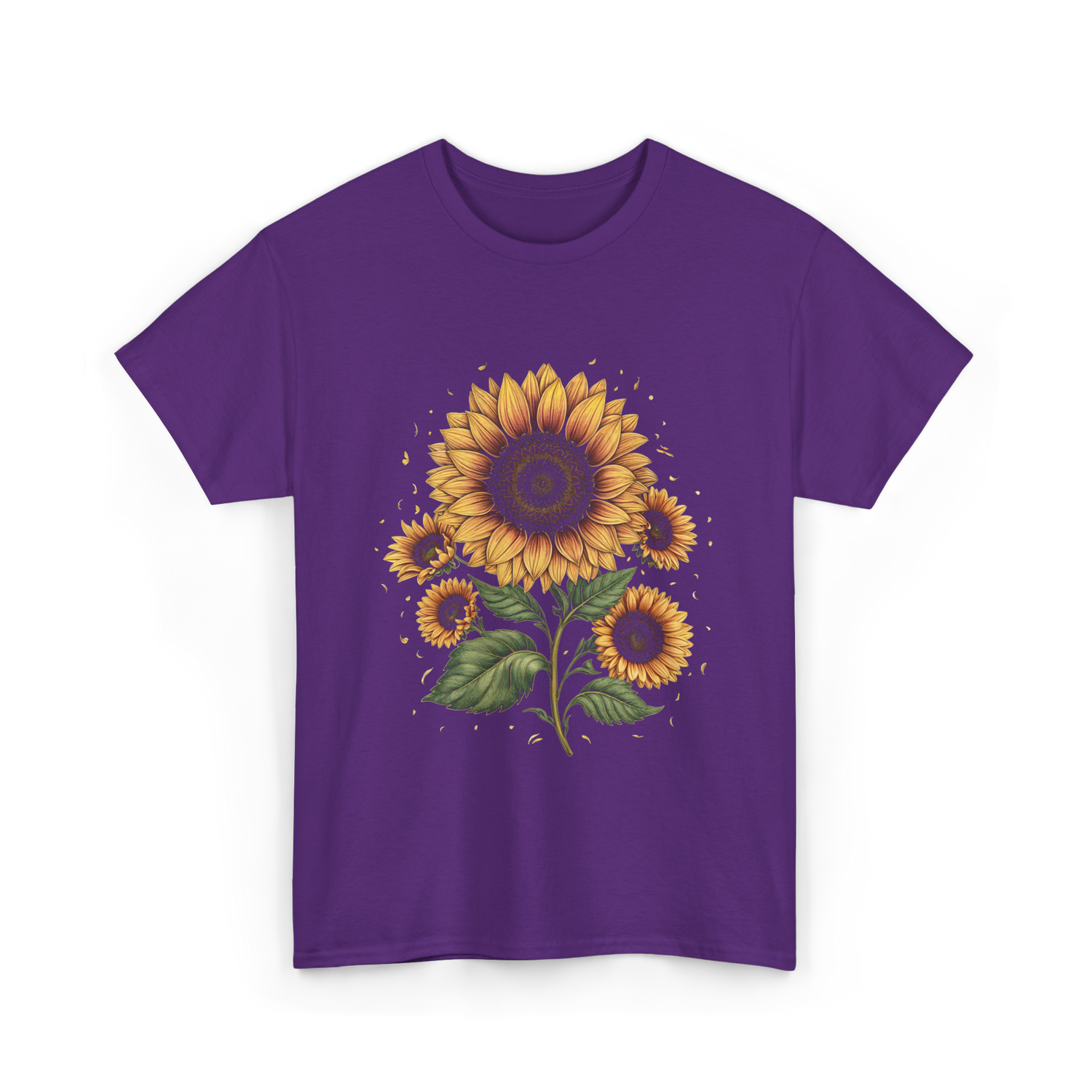 Vintage Sunflower T-Shirt - Purple