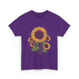 Vintage Sunflower T-Shirt - Purple