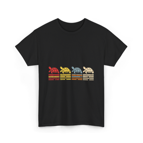 Vintage Tortoises Turtle Lover T-Shirt - Black