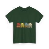Vintage Tortoises Turtle Lover T-Shirt - Forest Green