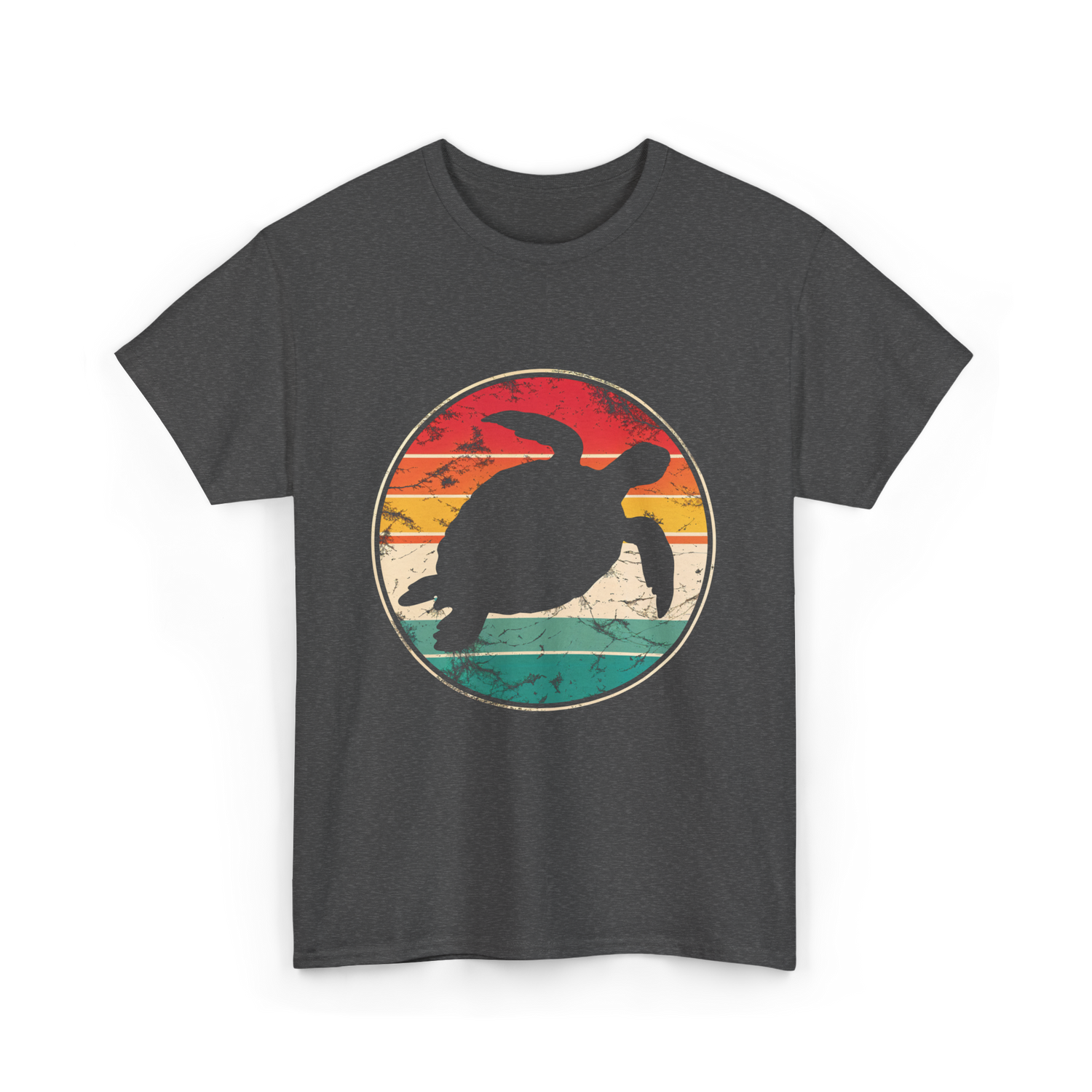 Vintage Turtle Marine Biologist T-Shirt - Dark Heather