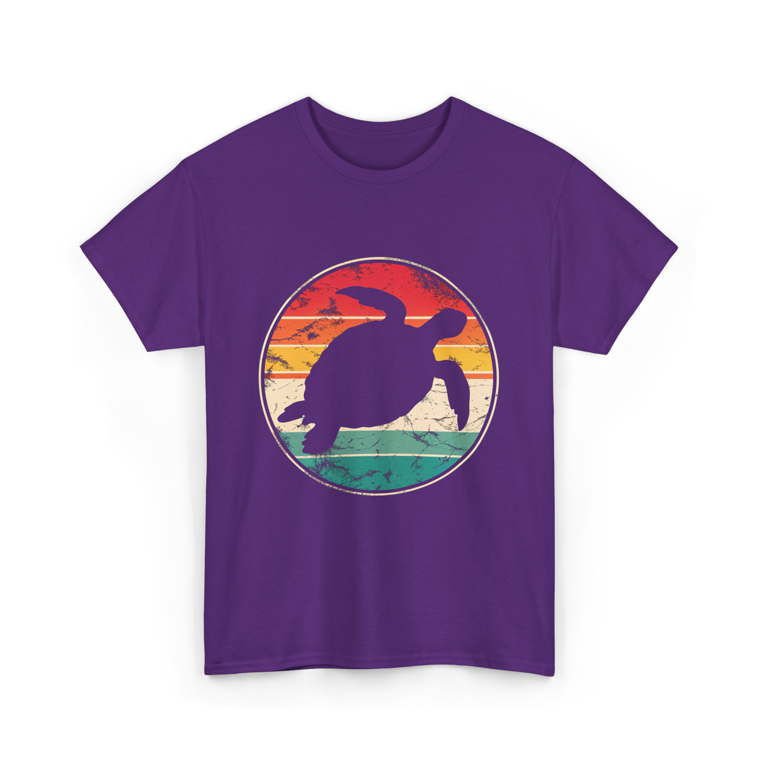 Vintage Turtle Marine Biologist T-Shirt - Purple