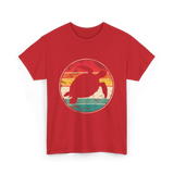 Vintage Turtle Marine Biologist T-Shirt - Red
