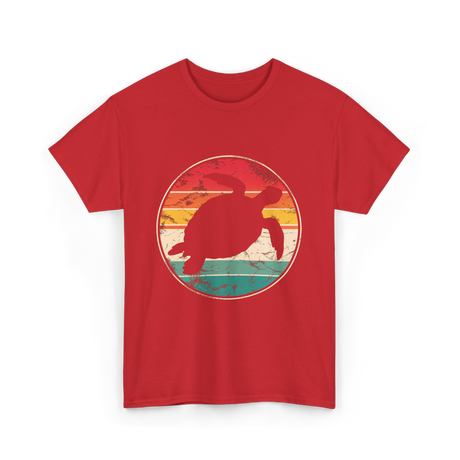 Vintage Turtle Marine Biologist T-Shirt - Red