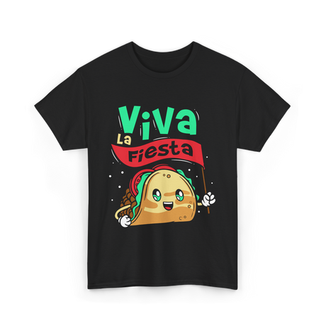 Viva La Fiesta Taco Party T-Shirt - Black