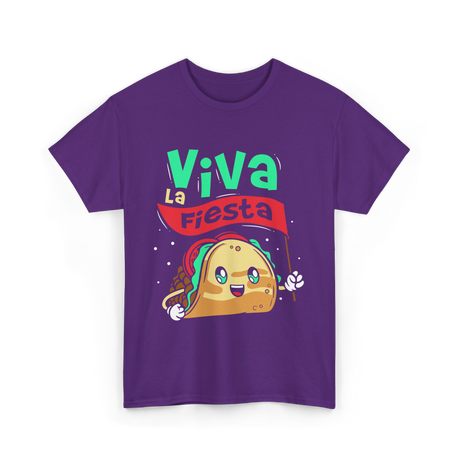 Viva La Fiesta Taco Party T-Shirt - Purple