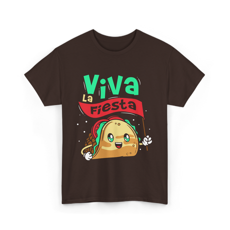 Viva La Fiesta Taco Party T-Shirt - Dark Chocolate