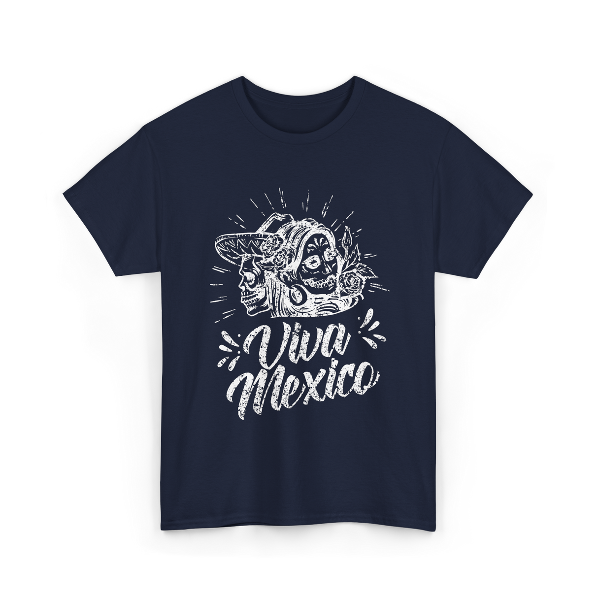 Viva Mexico Mexican Culture T-Shirt - Navy