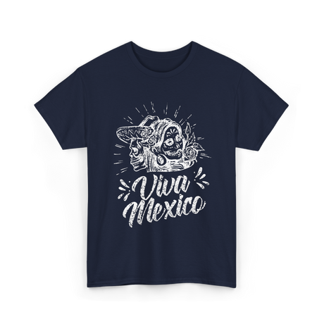 Viva Mexico Mexican Culture T-Shirt - Navy