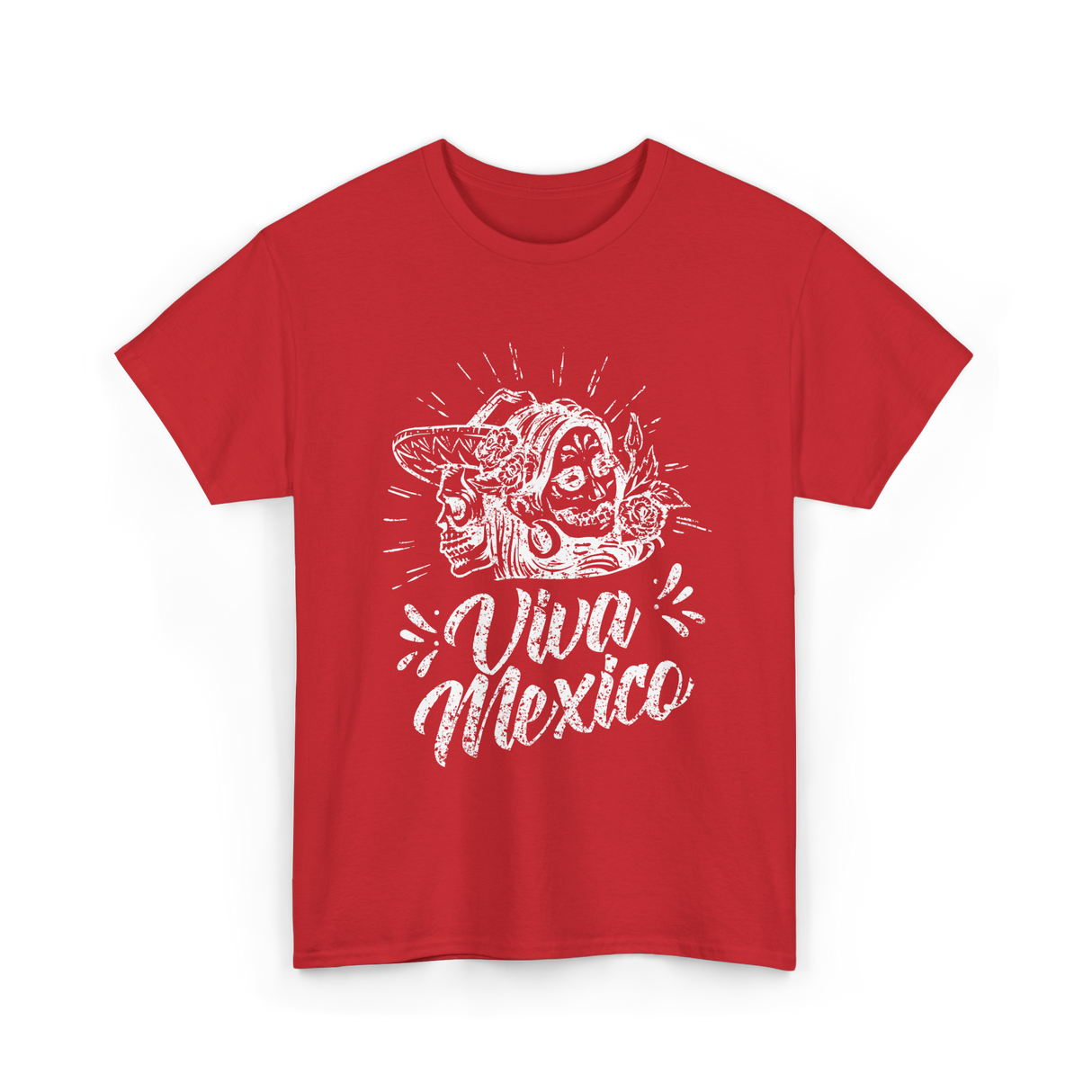 Viva Mexico Mexican Culture T-Shirt - Red