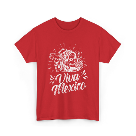 Viva Mexico Mexican Culture T-Shirt - Red