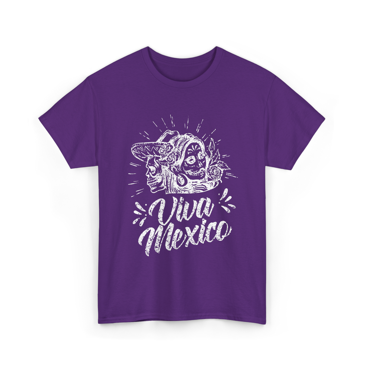 Viva Mexico Mexican Culture T-Shirt - Purple