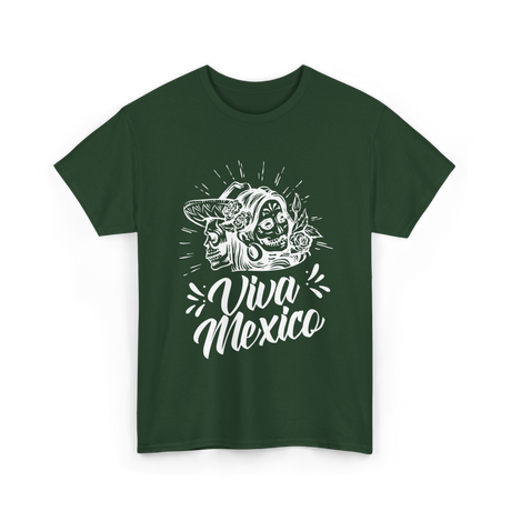 Viva Mexico Proud Mexican T-Shirt - Forest Green