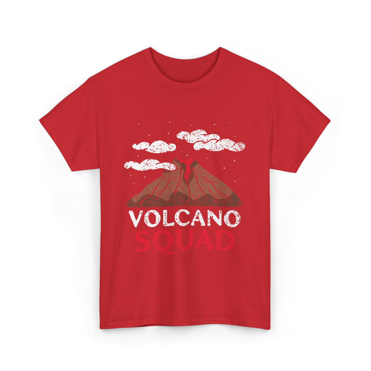 Volcano Squad Volcanic Geology T-Shirt - Red