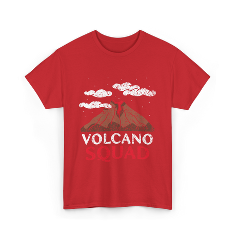 Volcano Squad Volcanic Geology T-Shirt - Red