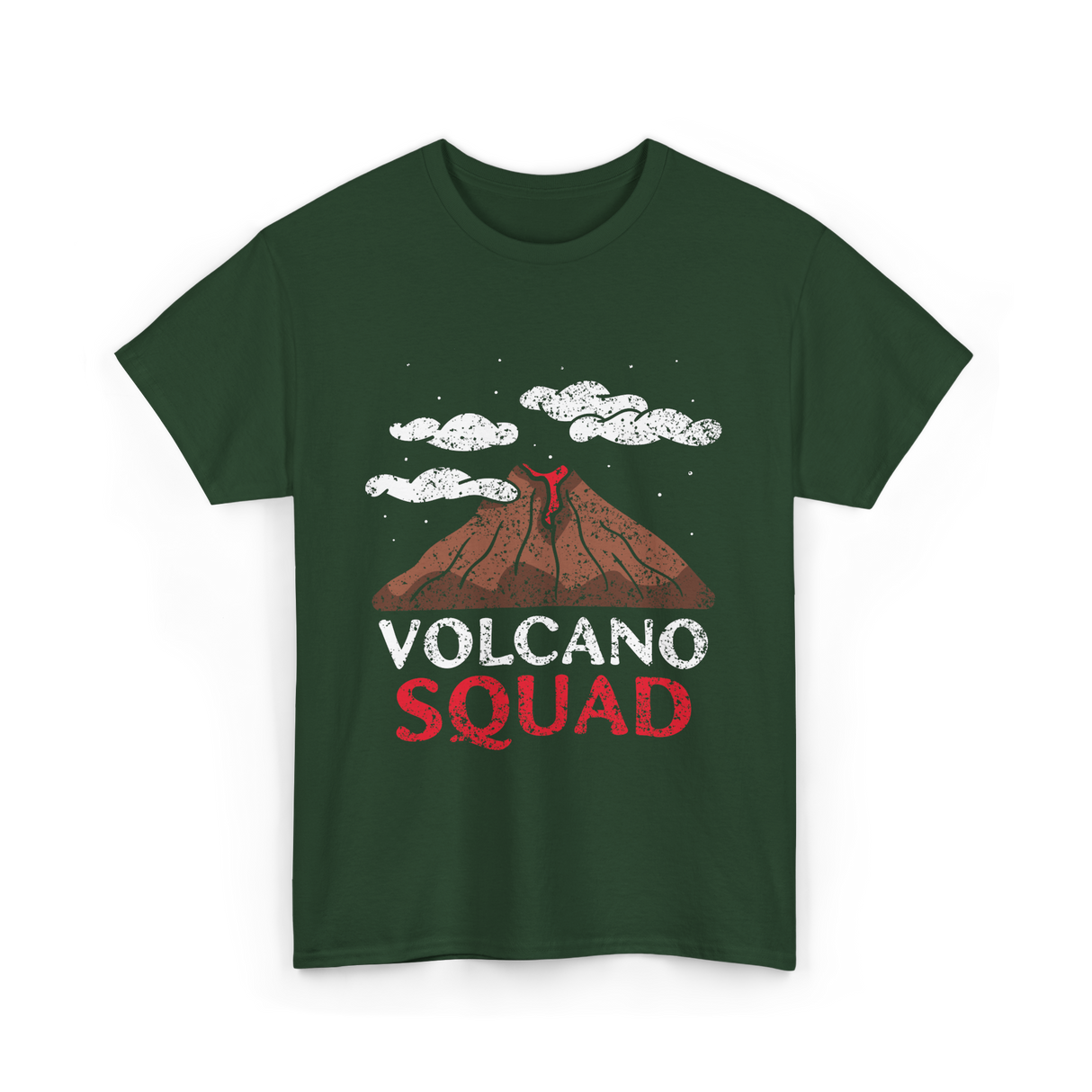 Volcano Squad Volcanic Geology T-Shirt - Forest Green