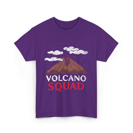 Volcano Squad Volcanic Geology T-Shirt - Purple