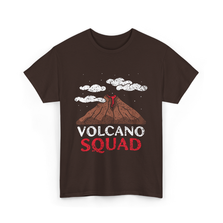 Volcano Squad Volcanic Geology T-Shirt - Dark Chocolate