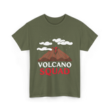 Volcano Squad Volcano Geology T-Shirt - Military Green