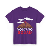 Volcano Squad Volcano Geology T-Shirt - Purple
