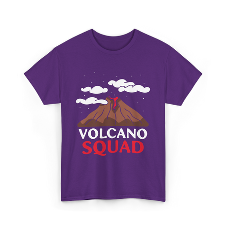 Volcano Squad Volcano Geology T-Shirt - Purple