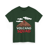 Volcano Squad Volcano Geology T-Shirt - Forest Green