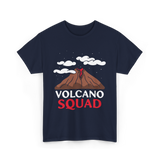 Volcano Squad Volcano Geology T-Shirt - Navy