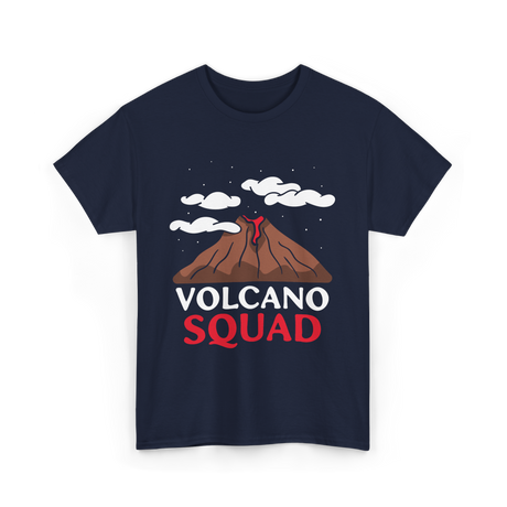 Volcano Squad Volcano Geology T-Shirt - Navy