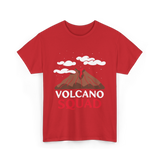 Volcano Squad Volcano Geology T-Shirt - Red