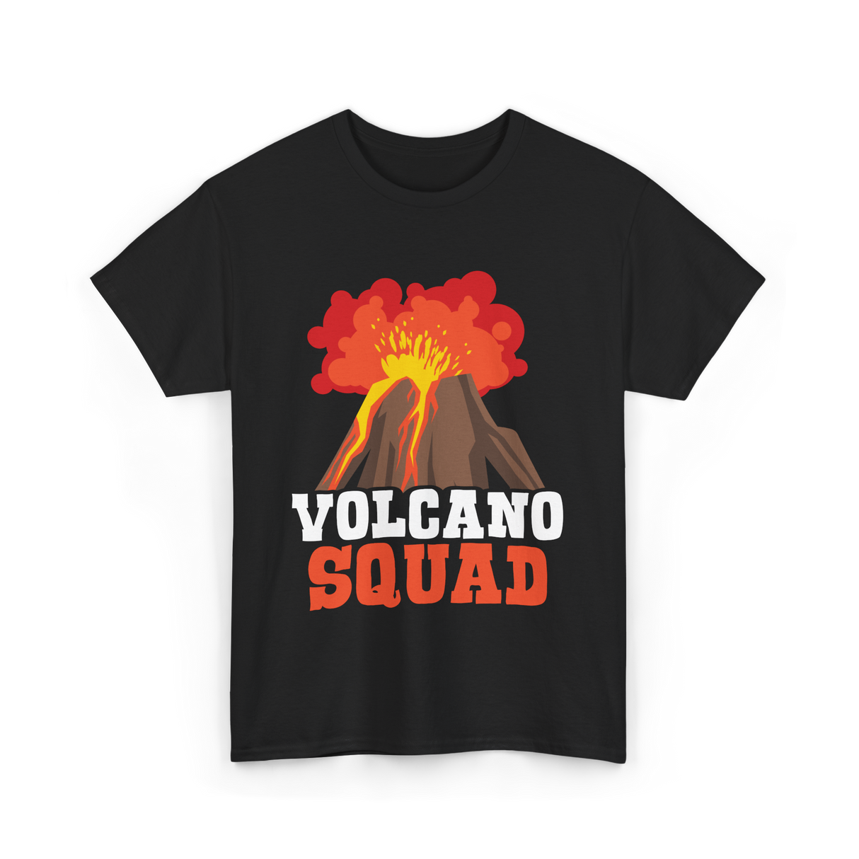 Volcano Squad Volcano Volcanoes T-Shirt - Black