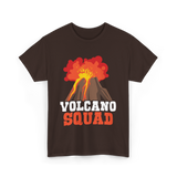 Volcano Squad Volcano Volcanoes T-Shirt - Dark Chocolate