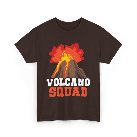 Volcano Squad Volcano Volcanoes T-Shirt - Dark Chocolate