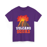 Volcano Squad Volcano Volcanoes T-Shirt - Purple